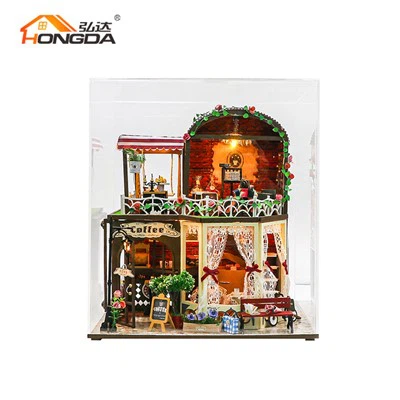 New brikoleur Miniature poupe kay ak kouvèti pousyè tè